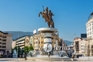 Pomnik Aleksandra Wielkiego, Skopje, Macedonia
