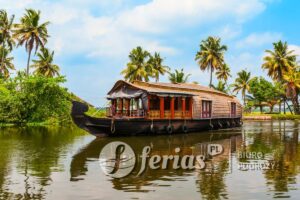 Alleppey, łódź mieszkalna, Indie