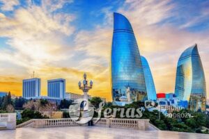 Baku, Flame Tower, Azerbejdżan