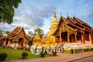 Buddyjska świątynia w Chiang Mai, Tajlandia