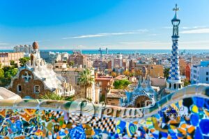 Park Guell, Barcelona, Hiszpania