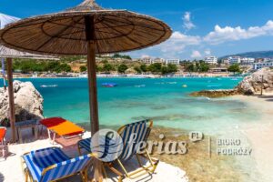Plaża w Ksamil w Albanii