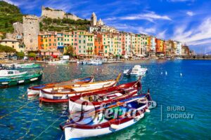 Słynne Cinque terre we Włoszech - piękna wioska rybacka Portovenere w Ligurii