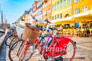 Stare miasto w Kopenhadze, port Nyhavn, Dania