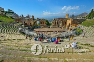 Taormina, starożytny teatr, Sycylia
