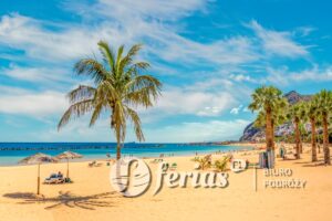 Teneryfa-piaszczysta plaża