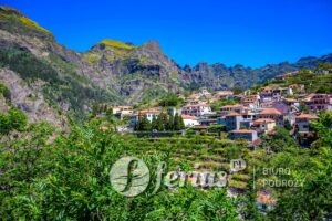 Widok na wioskę Curral das Freiras, Madera, Portugalia