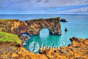 klify Dyrholaey, Islandia